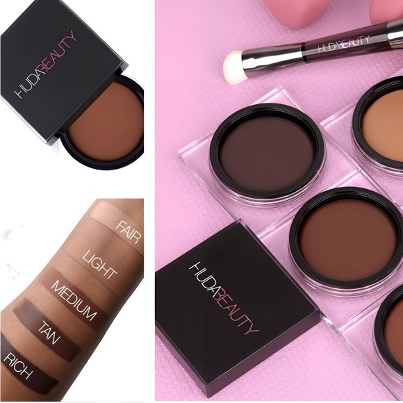 NWT NIB HUDA BEAUTY TANTOUR CONTOUR & BRONZER CREAM TAN WATER & SWEAT RESISTANT - Picture 1 of 5